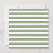 Fuchsia Green Floral Watercolor Wedding Einladung (Rückseite)