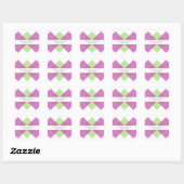 Fuchsia Green Geometric Triad Wedding Stickers (Blatt)