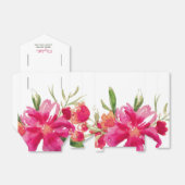 Fuchsia Green Watercolor Brautparty Geschenkschachtel (Ungefaltet)