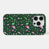 Fuchsia-Grün iPhone Hülle (Rückseite (Horizontal))