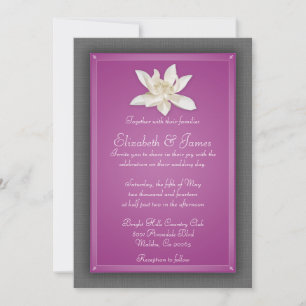 Fuchsia Hochzeit Einladung