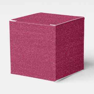Fuchsia / Hot Pink Faux Glitter Geschenkschachtel