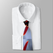 Fuchsia Hummingbird-Blume Krawatte (Gebunden)