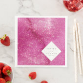 Fuchsia-ID954 für Hochzeiten Serviette (Beispiel)