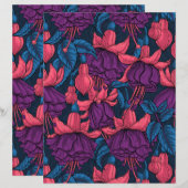 Fuchsia in Blau und Lila (Vorne/Hinten)