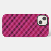 Fuchsia Kariert - Custom iPhone 6 Tough Case Hülle (Rückseite (Horizontal))