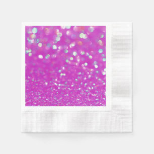Fuchsia Konfetti-Papier Serviette