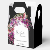Fuchsia Lavender Floral Arch Brautparty Geschenkschachtel (Geöffnet)