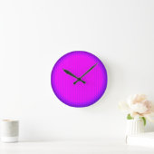 Fuchsia LED lamp Runde Wanduhr (Zuhause)