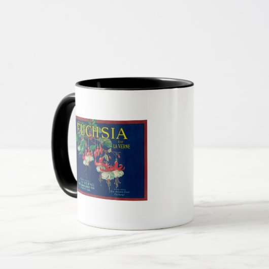 Fuchsia Lemon LabelLa Verne, CA Tasse (Vorderseite Links)