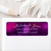 Fuchsia Light Modern Return Address Label (Insitu)