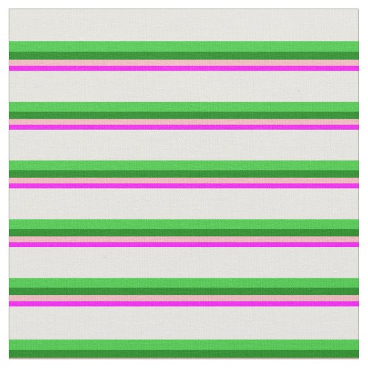 Fuchsia, Light Pink, Green, Lime Green und White Stoff (Nahaufnahme)