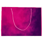 Fuchsia Lila Cloud-Geschenktasche - Anpassbar Große Geschenktüte (Rückseite)