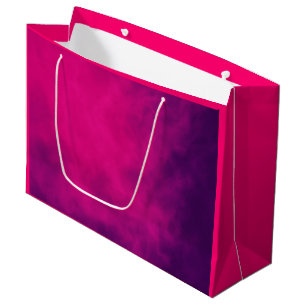 Fuchsia Lila Cloud-Geschenktasche - Anpassbar Große Geschenktüte