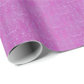 Fuchsia Lila Damask kompliziertes Blumenmuster Geschenkpapier (Rolleneckpunkt)