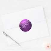 Fuchsia Lila Sparkle Club PARTY Stickers (Umschlag)