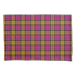Fuchsia Lila und Gold Culloden Scottish Tartan Kissenbezug