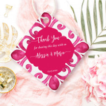 Fuchsia Majolica Magenta Fliesen personalisiert