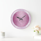 Fuchsia Marbled Große Wanduhr (Zuhause)