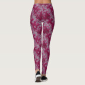 Fuchsia mit augenfangenen Augen Leggings (Rückseite)