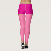 Fuchsia Mit Monogramm Shops Rosa Tights Gold Borde Leggings (Rückseite)