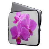 Fuchsia Moth Orchias auf einem Laptop Laptopschutzhülle (Vorderseite Links)