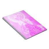 Fuchsia Mucha 'Der Mond' Notizblock (Rechte Seite)