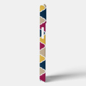 Fuchsia Navy marokkanisches Gittermonogramm Case-Mate iPhone Hülle (Rückseite / Rechts)