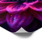 Fuchsia-Nebel Poster (Ecke)