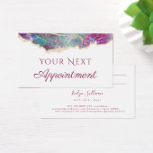 Fuchsia Opal Design Terminkarte (Schreibtisch)