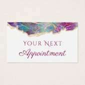 Fuchsia Opal Design Terminkarte (Vorderseite)