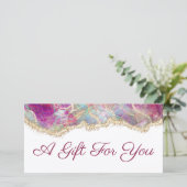 Fuchsia opal Geschenkgutschein (Stehend Vorderseite)