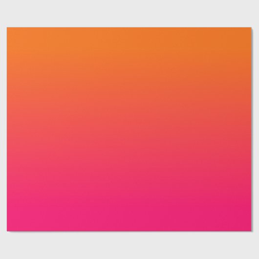 Fuchsia Orange Gradient Geschenkpapier (Flach)
