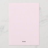 Fuchsia & Orange Painterly Bloom Wedding Einladung (Rückseite)