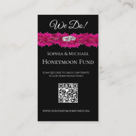 Fuchsia Orchids- We Do-Wedding Rings-Registry- Visitenkarte