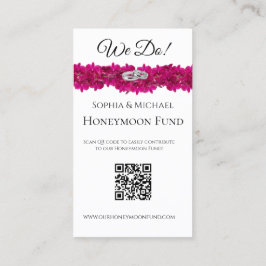 Fuchsia Orchids- We Do-Wedding Rings-Registry- Visitenkarte