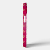 Fuchsia Oriental Mandala Pattern Case-Mate iPhone Hülle (Rückseite / Rechts)