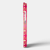 Fuchsia Oriental Mandala Pattern Case-Mate iPhone Hülle (Rückseite / Links)