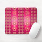 Fuchsia Oriental Mandala Pattern Mousepad (Mit Mouse)