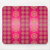 Fuchsia Oriental Mandala Pattern Mousepad (Vorne)