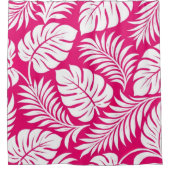 Fuchsia Palm Duschvorhang (Vorderseite)