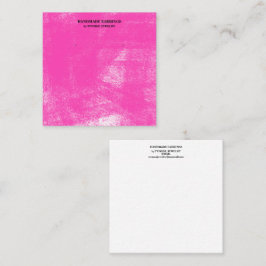 Fuchsia Pastel Earring Display Business Card Quadratische Visitenkarte