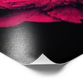 Fuchsia Peony Blume Abstrakt Flora Art 8x10 Fotodruck (Ecke)