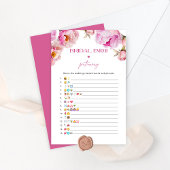 Fuchsia peony Brautparty emoji pickgame