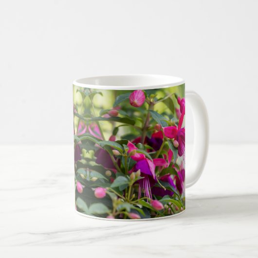 Fuchsia-Pflanze Kaffeetasse (VorderseiteRechts)
