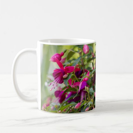 Fuchsia-Pflanze Kaffeetasse (Links)