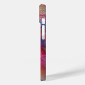 FUCHSIA PINK ABSTRAKT Blue Sapphire Gemstone Case-Mate iPhone Hülle (Rückseite / Links)