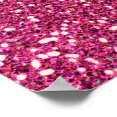 Fuchsia Pink Behalten Ruhe haben Ihren Text Poster (Ecke)