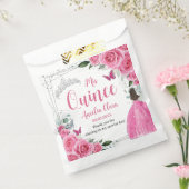 Fuchsia Pink Bläserprinzessin Silver Quinceañera 1 Geschenktütchen (Versiegelt)