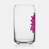Fuchsia Pink Blüte mit blauem Hintergrund Tote Dosenglas (Rechts)